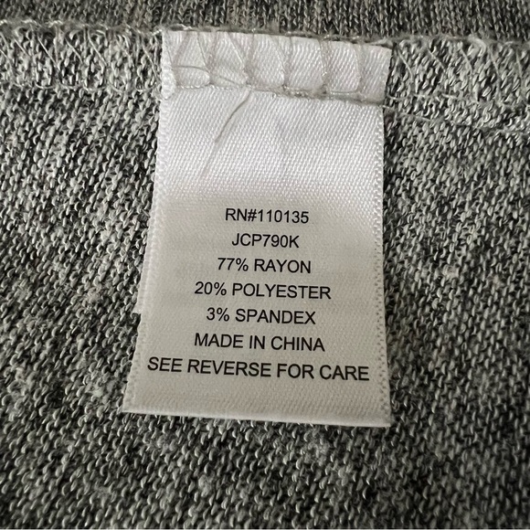 GRAY Southwestern Tex Mex themed cardigan duster sweater can be worn 2 ways, M. - Picture 10 of 15